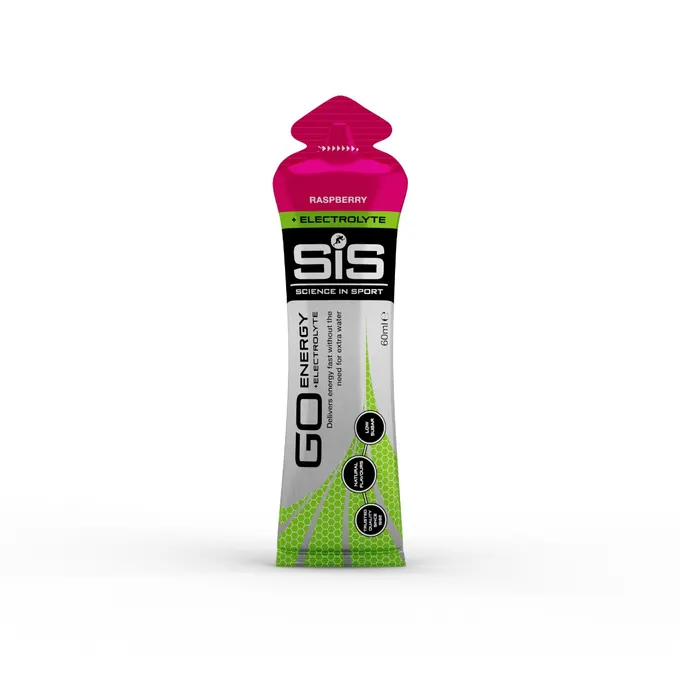 [5025324024155,5025324010387] SIS GEL GO ENERGY + ELECTRO RASPBERRY 60ML